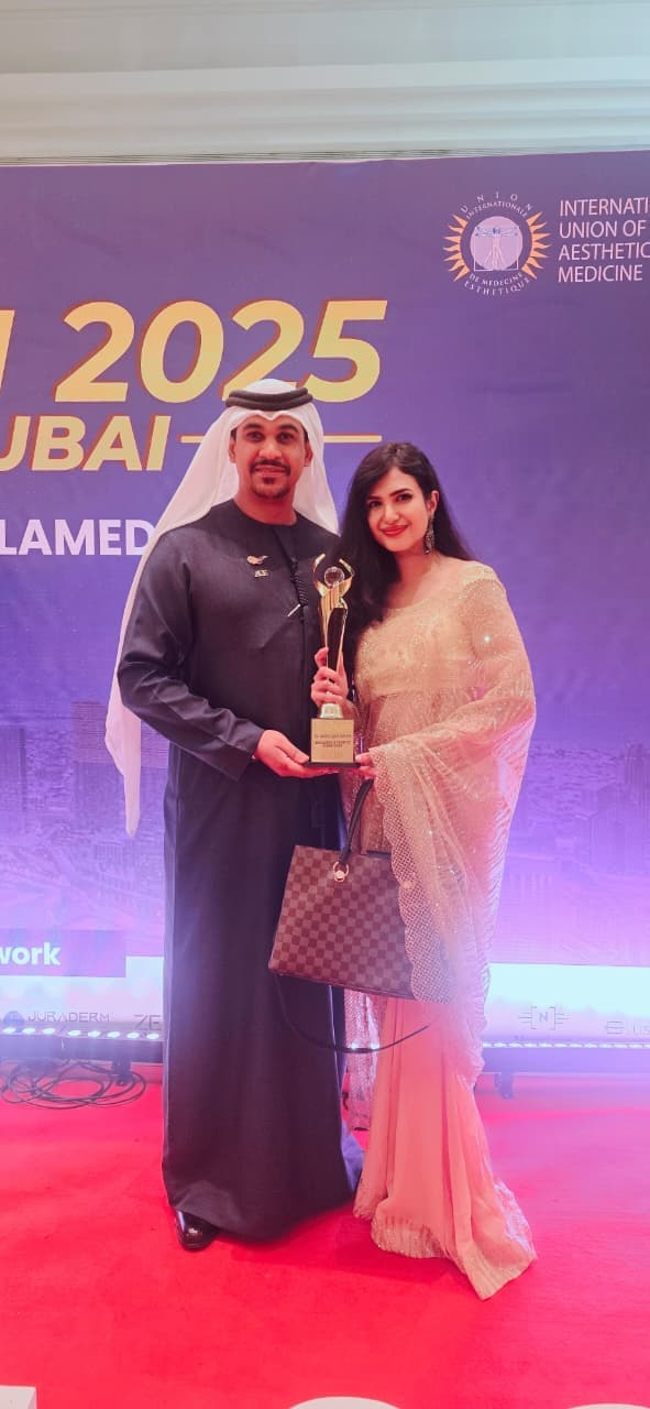 Dr. Nazia International Union of Aesthetic Medicine Dubai 2025