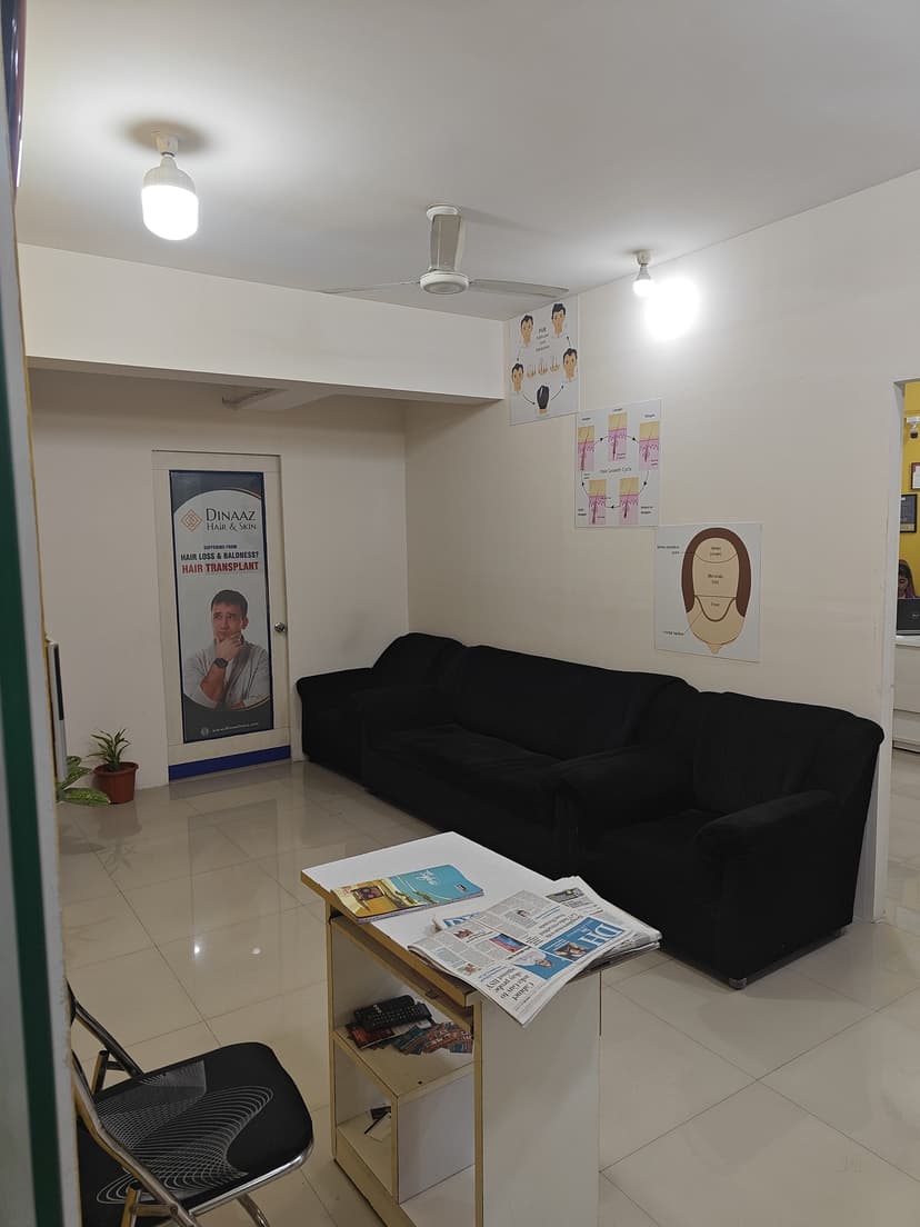 Dinaaz Hair and Skin Clinic Chandra Layout — exterior and reception